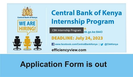 How to apply for CBK Internship Program - www.centralbank.go.ke